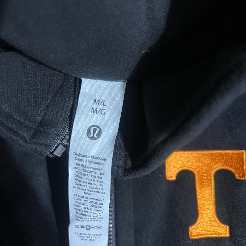 NWT SOLD OUT lululemon x TENNESSEE Scuba Oversized Funnel Neck Half-Zip - Picture 4 of 4